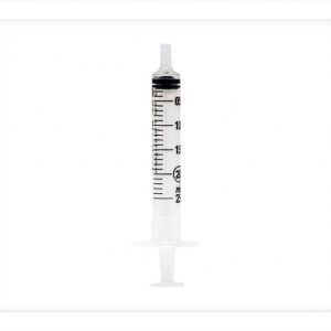 A 2 millilitre syringe