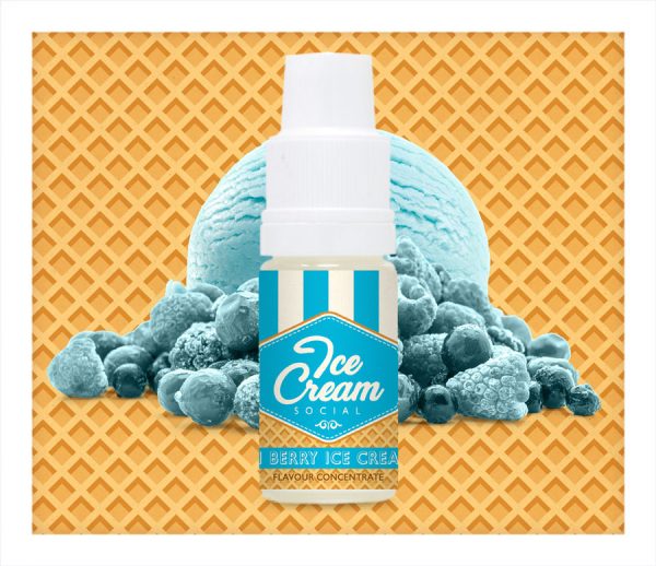 Ice Cream Social Hi Berry Ice Cream Flavour Concentrate 10ml bottle