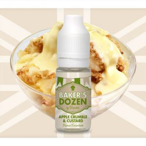 Bakers Dozen Apple Crumble and Custard Flavour Concentrate 10ml bottle
