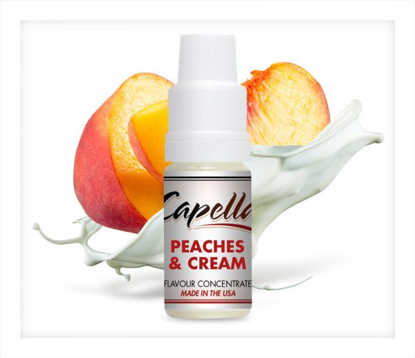 Capella Peaches and Cream Flavour Concentrate 10ml bottle
