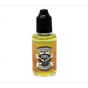 A Captains Custard Banana Caramel 30 millilitre One Shot bottle