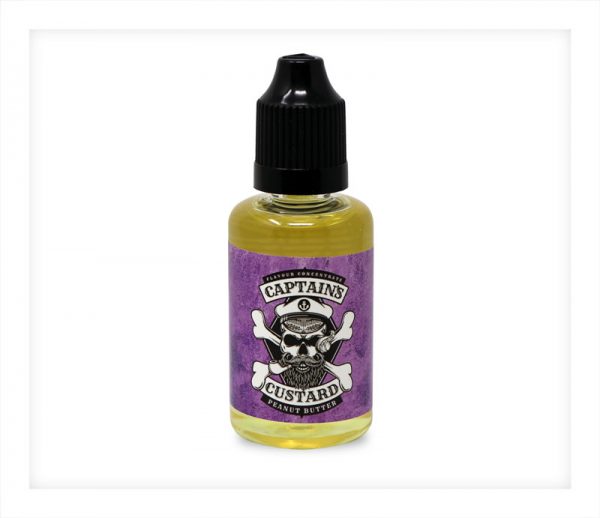 Captains Custard Peanut Butter 30 millilitre One Shot bottle