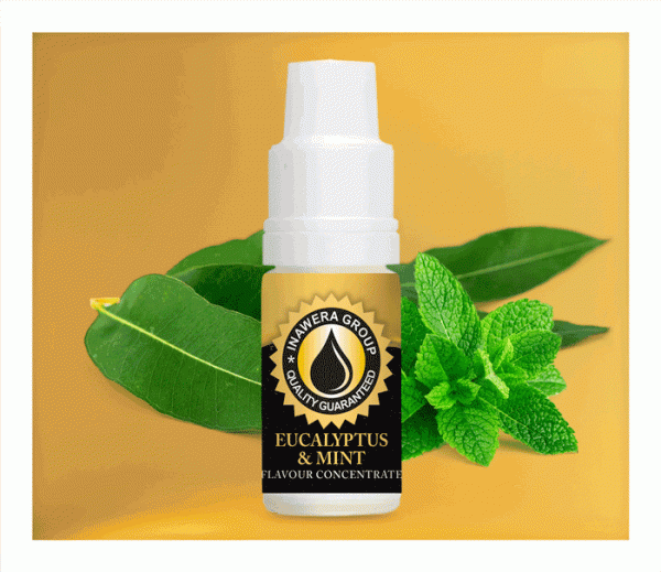 Inawera Shisha Eucalyptus and Mint Flavour Concentrate 10ml bottle