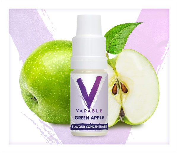 Vapable Green Apple Flavour Concentrate 10ml Bottle