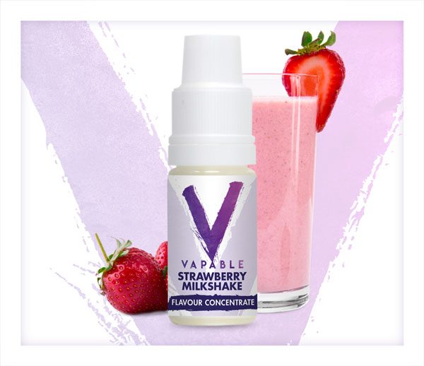 Vapable Strawberry Milkshake Flavour Concentrate 10ml bottle