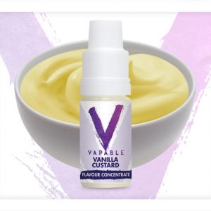 Vapable Vanilla Custard Flavour Concentrate 10ml Bottle