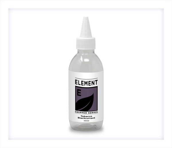 Element Tobacco Blackcurrant Flavour Short Shot Longfill bottle