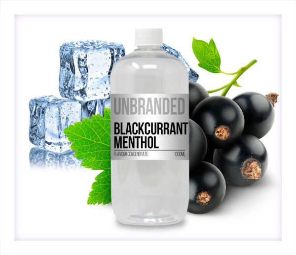 Unbranded Flavour Concentrate Blackcurrant Menthol Bulk One shot bottle