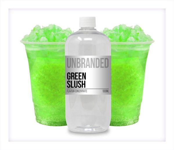 Unbranded Flavour Concentrate Green Slush Bulk One Shot bottle