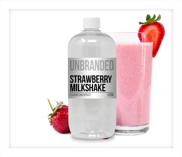 Unbranded Flavour Concentrate Strawberry Milkshake Bulk One Shot bottle