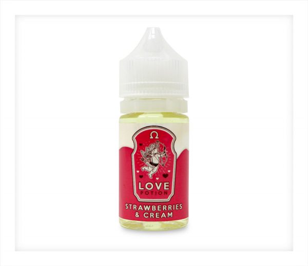 Love Potion Strawberries and Cream One Shot Flavour Concentrate bottle