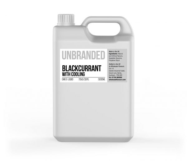 Blackcurrant with Cooling Unbranded 5000ml E-Liquid